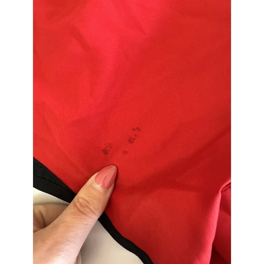 Nike Dri-Fit Women's Running Shorts Size Medium Lined Red, Small Flaw, 3